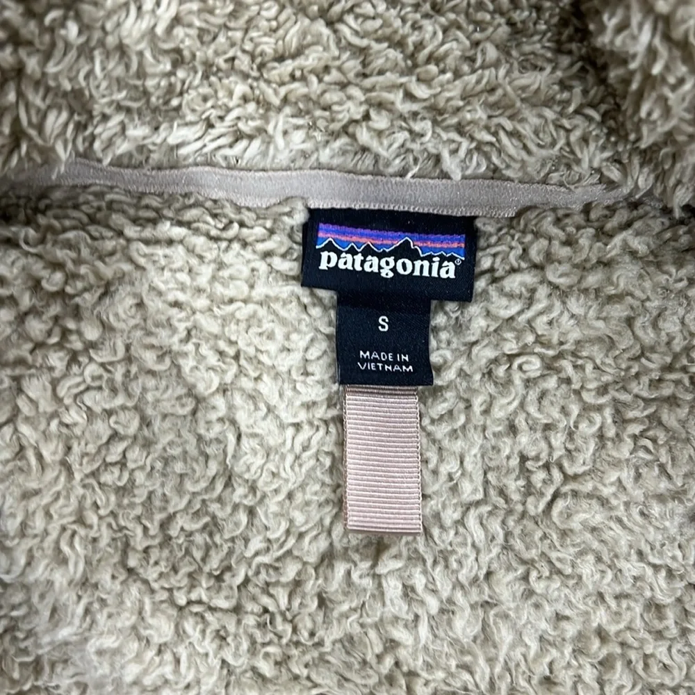 Patagonia Los Gatos taupe Sherpa fleece quarter zip pullover